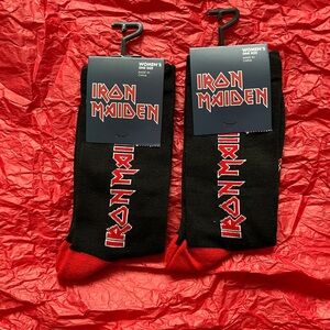 2 IRON MAIDEN Women’s Socks Official Merchandise US 6 - 9.5